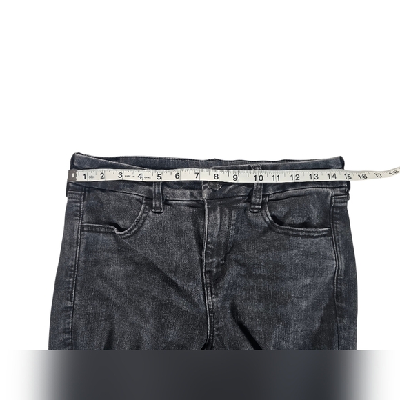 Like New American Eagle Outfitters Dark Charcoal jeggings size 8 X-Short - Picture 6 of 7